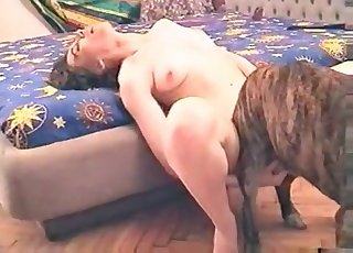 Doggy humps her accurate shaved snatch