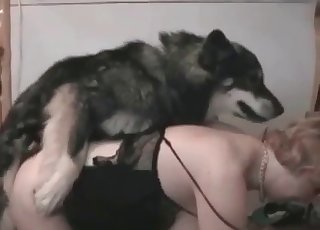 She loves screwing her dog