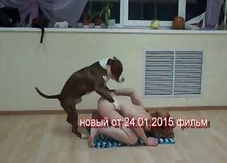 Great-looking zoophilia session with y uber-cute doggy