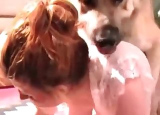 Amazing doggy loving her jummy vagina