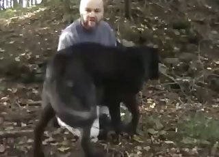 Boy fucked by his dog from behind