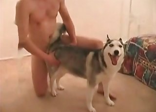 The taut asshole of this horny doggie is banged