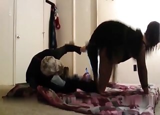 Slutty female having all sorts of fun when she is fucked rear end style