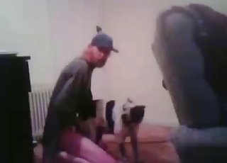 Mischievous zoophile assaults his doggo