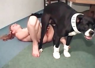 Incredible hound is totally ravaging this wet pussy for fun