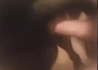 Serving up hardcore dog assfucking up close
