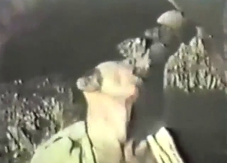 Vintage cowboy sucking off a sexy male horse